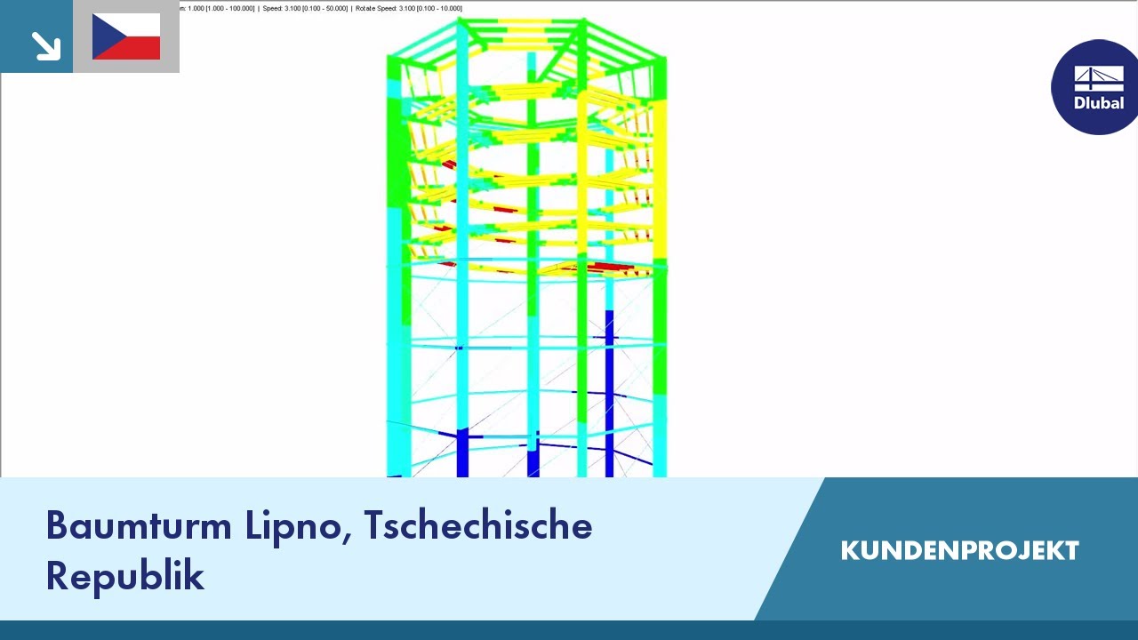 [EN] CP 000614 | Baumturm Lipno, Tschechische Republik