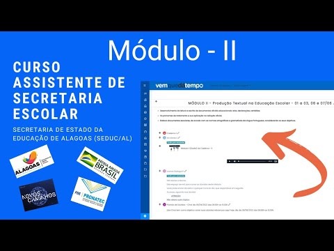 Aula do Módulo II, Curso de Assistente de Secretaria Escolar da Secretaria da Educação de Alagoas