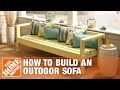 DIY Patio Furniture: Outdoor Sofa | The Home Depot DIY Patio Furniture: Outdoor Sofa | The Home Depot