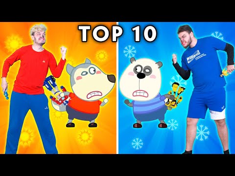 MOVIES & TV SHOWS WITH ZERO BUDGET - WOLFOO, ZIG SHARKO, BOOBA, TOP 10 PARODY | Hilarious Cartoon