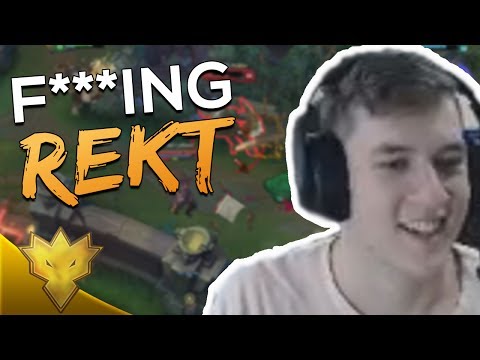 TSM Svenskeren - "F***ing REKT" - League of Legends Funny Stream Moments