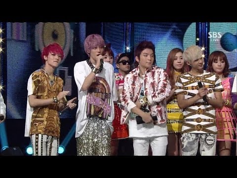 Teen Tops 'No Tricks' 1st place march @ popular song 130908