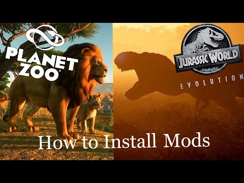 How to Install Mods for Jurassic World Evolution and Planet Zoo
