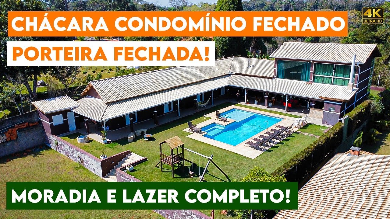 Chácara em CONDOMÍNIO, PORTEIRA FECHADA! Incrível.