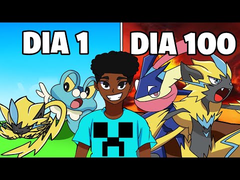 Sobrevivi 100 DIAS como TREINADOR POKEMON no Minecraft - O FILME