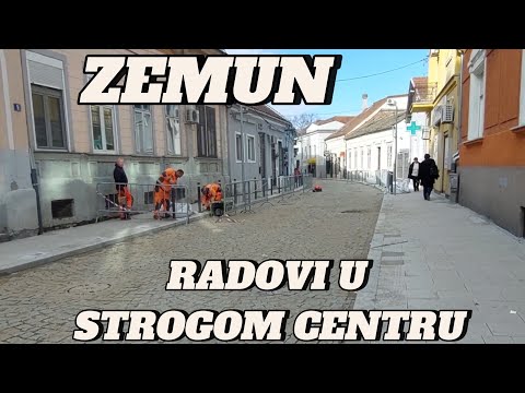 Zemun Srbija direktno u strogom centru postavljanje kaldrme i popločavanje,pijaca najava radova