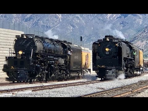 2019 Big Boy 4014 & The Living Legend 844 Double Header Steam Train!  The Great Race To Ogden!