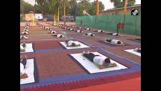 CRPF personnel perform Yoga in Jammu | DOWNLOAD THIS VIDEO IN MP3, M4A, WEBM, MP4, 3GP ETC