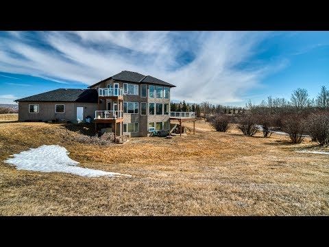 Real Estate Video Tour of Beautiful Property in Cochrane Acreage - 65 Rolling Range Drive