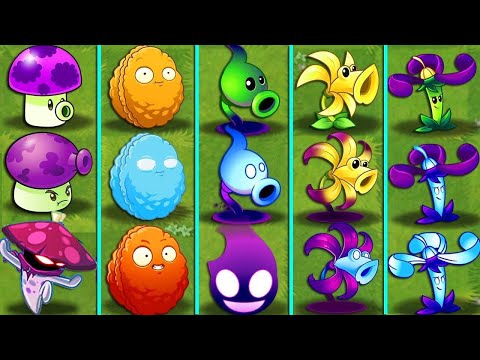 Pvz 2 Discovery - Ever Plant Same Shape & Skill Evolution NOOB - PRO - HACKER - GOD