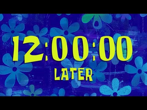 12 Hour timer | 720 minutes timer | SpongeBob