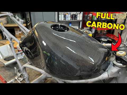 Le puse un DEPOSITO de combustible de CARBONO a mi RD350