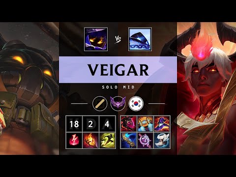 Veigar Mid vs Xerath - KR Master Patch 25.19