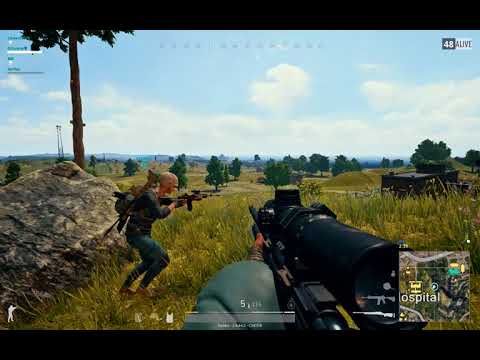 PLAYERUNKNOWN'S BATTLEGROUNDS M24 headshot (car driving by)