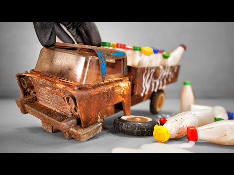 Restaurierung eines sehr alten Milchwagen aus dem Jahr 1959