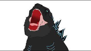 Godzilla Front Roar Animation Test