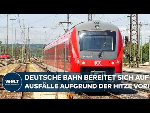 Video Thumbnail: BAHN VOR HITZE-PROBE: Temperaturen könnten Gleise und Technik gefährden! DB warnt vor Ausfällen!