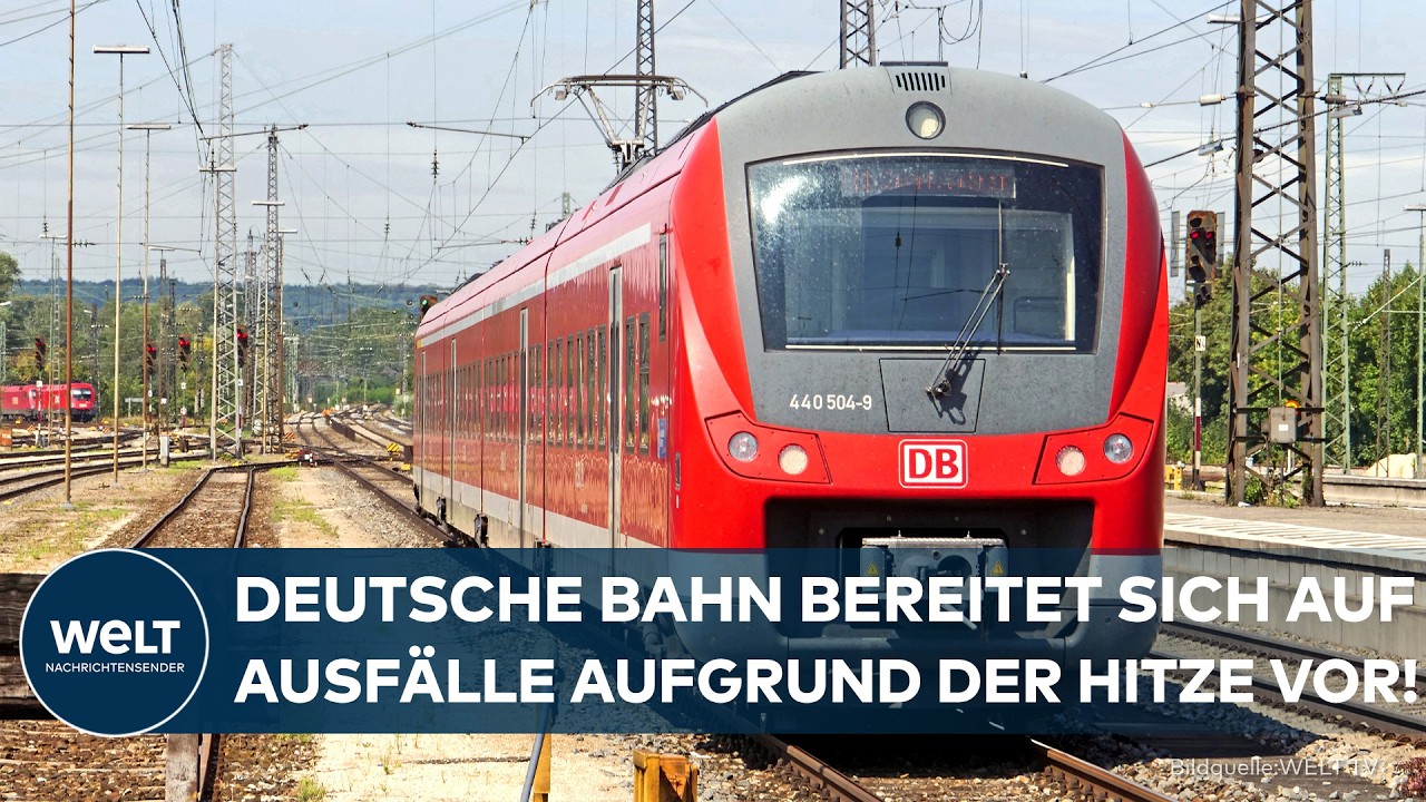 BAHN VOR HITZE-PROBE: Temperaturen könnten Gleise und Technik gefährden! DB warnt vor Ausfällen!