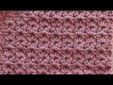 Double Cluster V Stitch | How to Crochet
