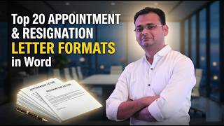 Top 20 Appointment Letter Formats & Resignation Letter Format in Word | Download Now!