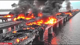 7 分钟前！乌克兰 ATACMS 导弹袭击俄罗斯克里米亚大桥，造成毁灭性后果！