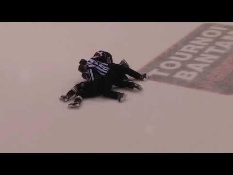 Fight/Bagarre Simon Desmarais vs Benjamin Rubin 12 avril 2019