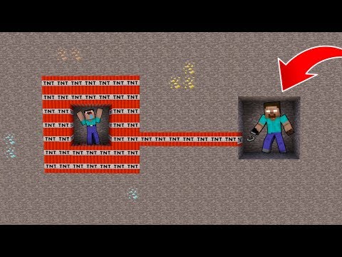 NOOB VS HEROBRİNE #3 - Tnt Patlaması (Minecraft)