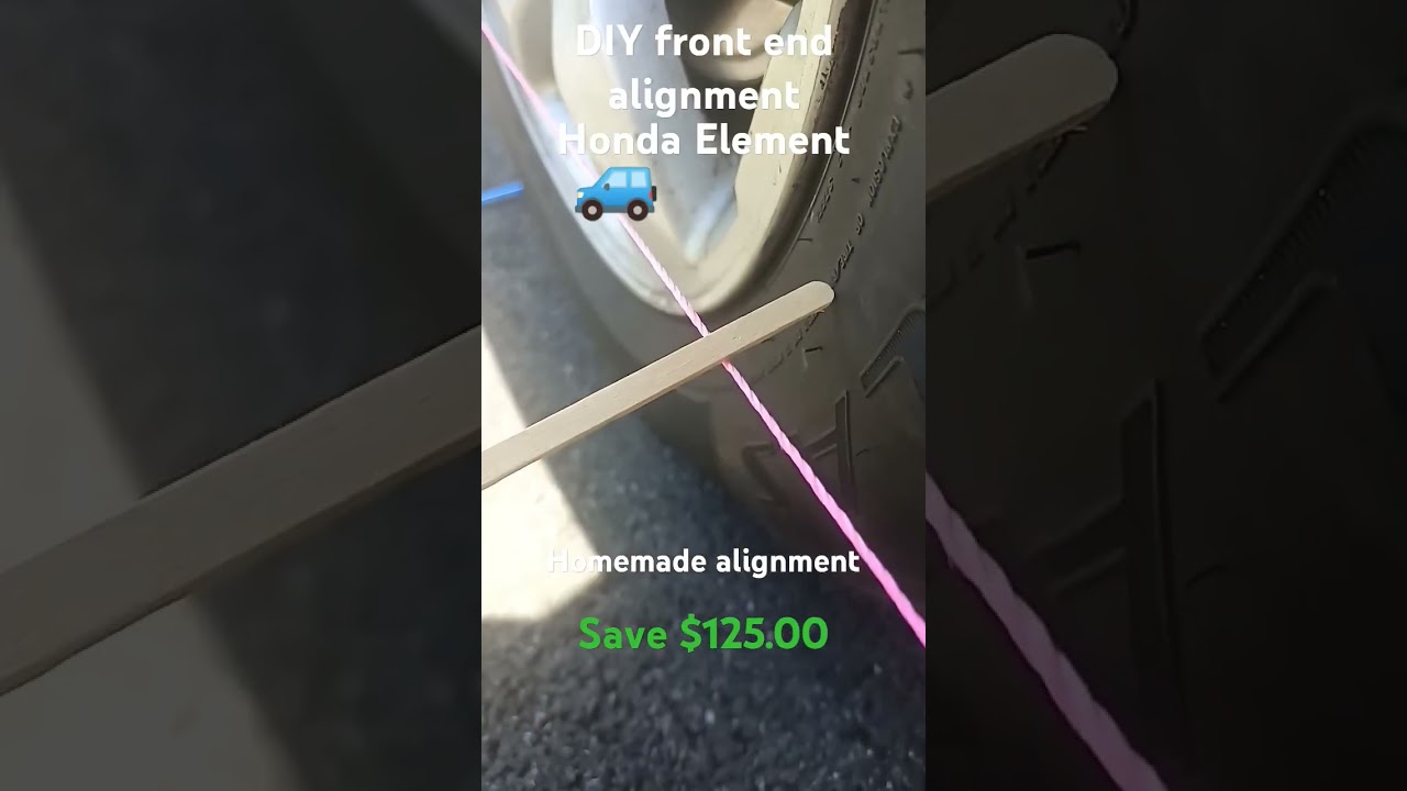 DIY front end alignment 🚙Honda Element save $125.00 😳