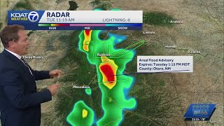 Flash flood warning issued for Ruidoso