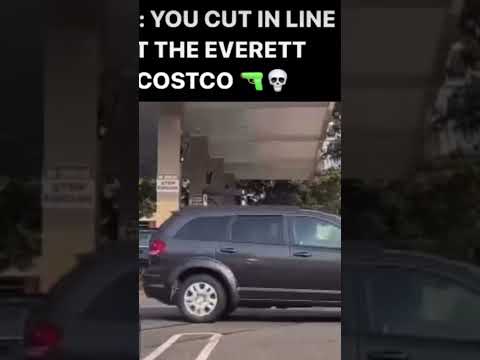 Guns pulled for cutting in costco gas line!!!