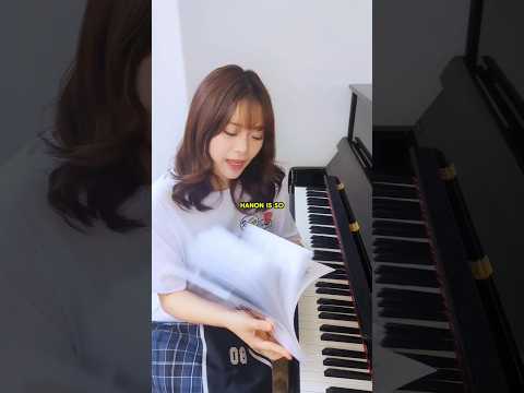 Hanon is so boring and repetitive (Basics with Bestie #5) #piano #pianolessons