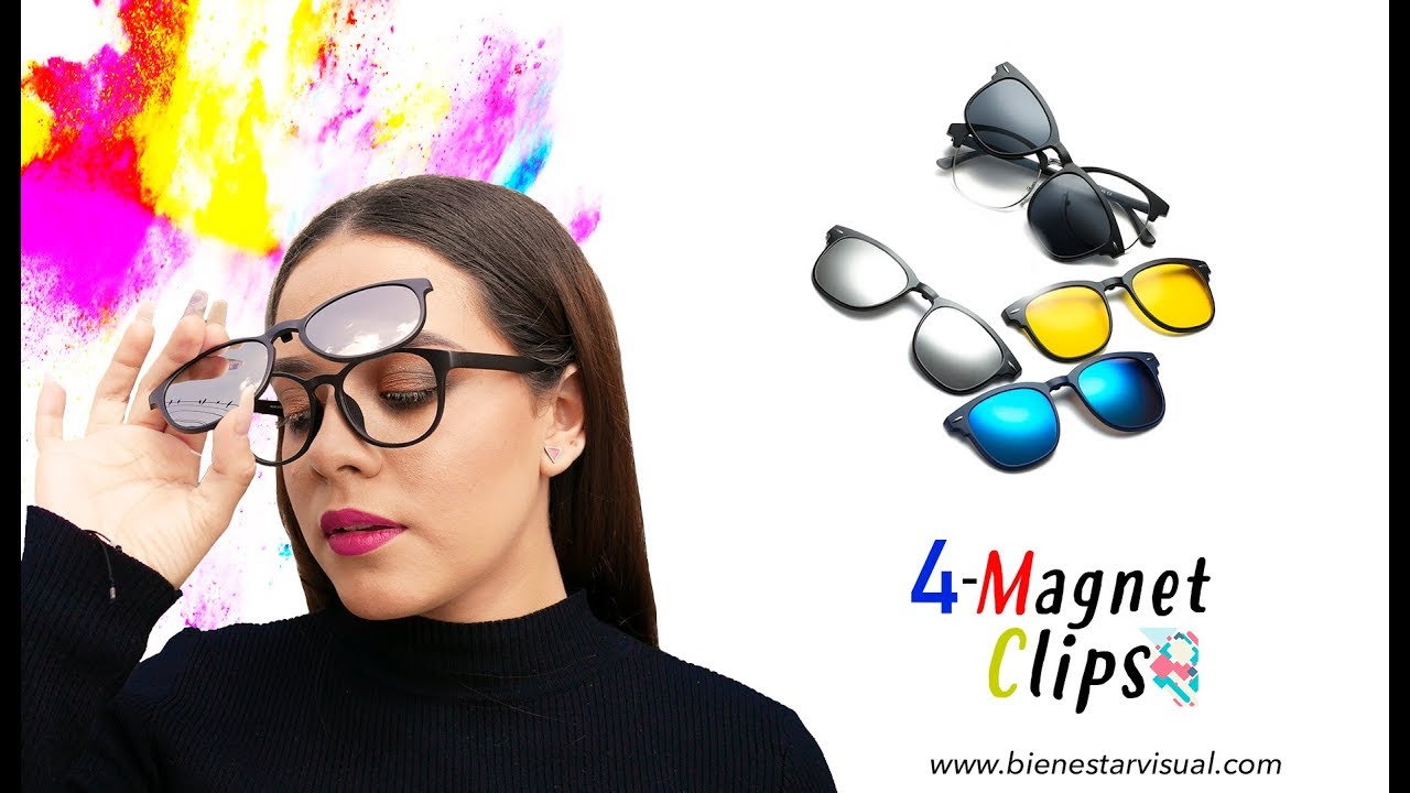 Funciones de lentes con 4 clips