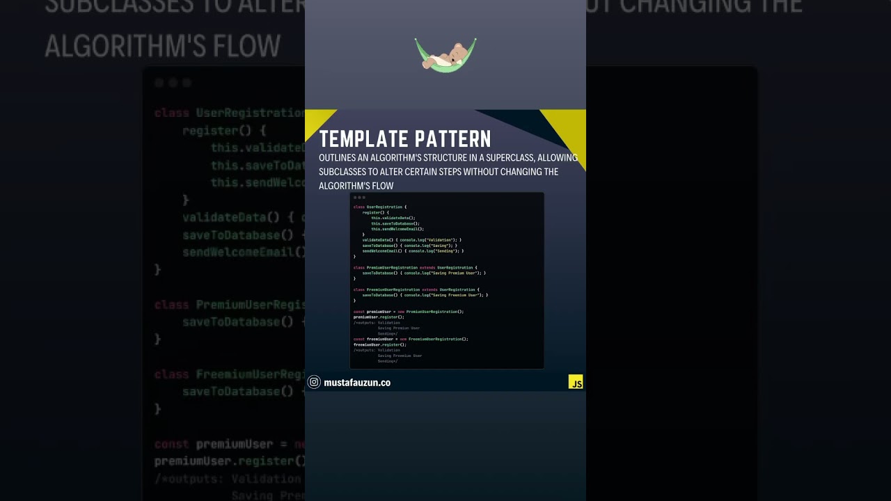Javascript, Template Pattern #javascript