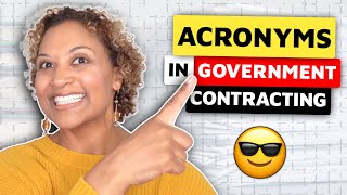 Understand Terms & Acronyms In Government Contracting