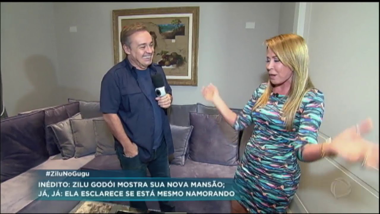 Zilu Godói mostra a sua nova mansão para Gugu Liberato