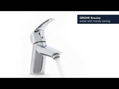 Single Hole Single-Handle S-Size Bathroom Faucet 1.2 GPM // GROHE STARLIGHT CHROME // YouTube Video