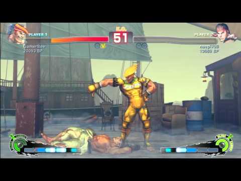 SSF4 Rank Match  GamerBee (AD)  vs  naopi708 (RY)