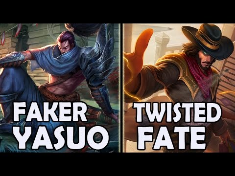 FAKER plays YASUO vs TWISTED FATE Ranked Korea Season 7