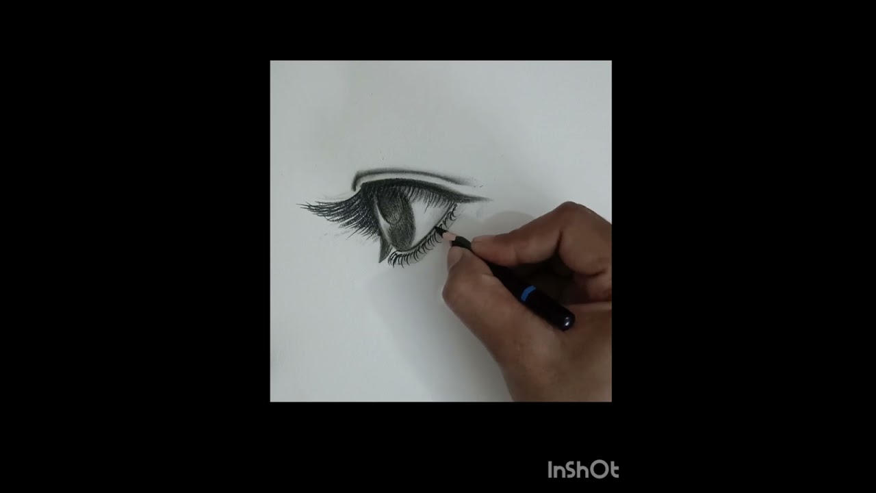 How to draw a side view of eyes 👀 #art #sketch #drawing ✨