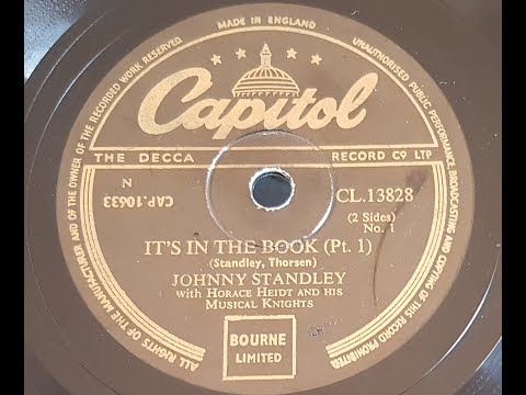 Johnny Standley 'It's In The Book' 1952 78 rpm