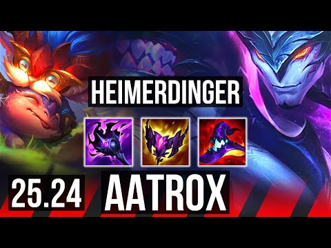HEIMERDINGER vs AATROX (TOP) | 12k gold comeback, 53K damage | KR Master | 25.24