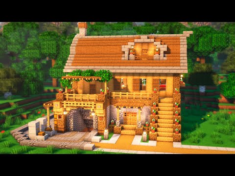 EPIC Minecraft Starter House with Mine Entrance!