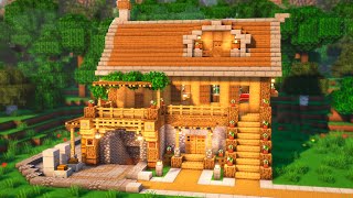 Minecraft: How to Build a Starter House with Mine Entrance | Tutorial