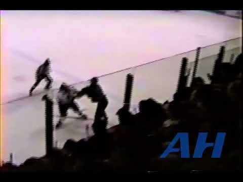 QMJHL Feb. 24, 1995 Christian Bigras,VDO v Jason Groleau,HUL Val-D'Or Foreurs Hull Olympiques