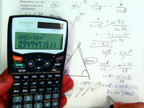 MCF3M1: 5.3 Sine Law of Acute Triangles