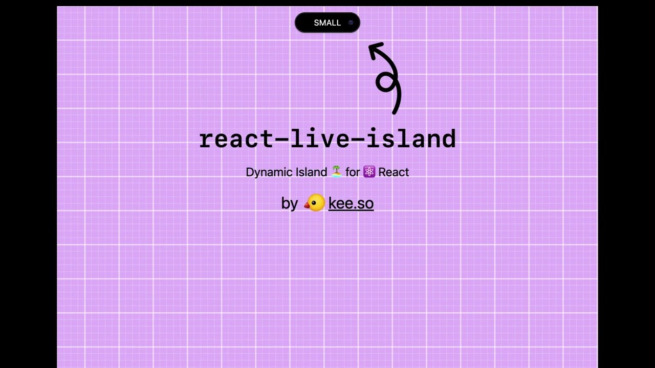 React Live Island demo video