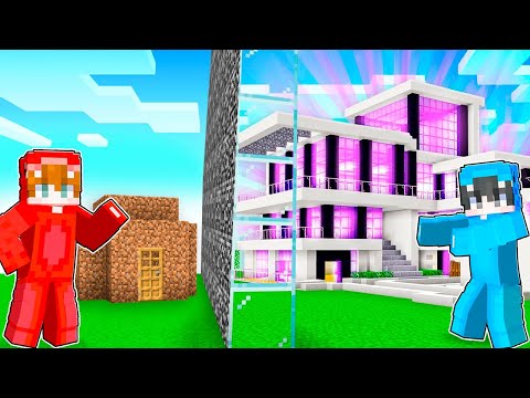 Nacho vs Dagar: Reto de Construcción de MANSIÓN en Minecraft