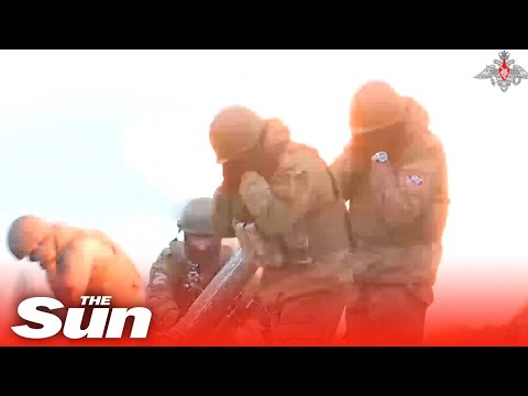 Russian military forces launch Mortars toward Ukrainian positions