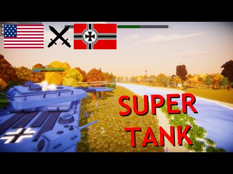 GERMAN SUPER TANK vs US GOD TANK - Total Tank Simulator