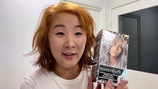 Can this L’Oreal Silver Grey boxed dye save my yellow orange hair?
